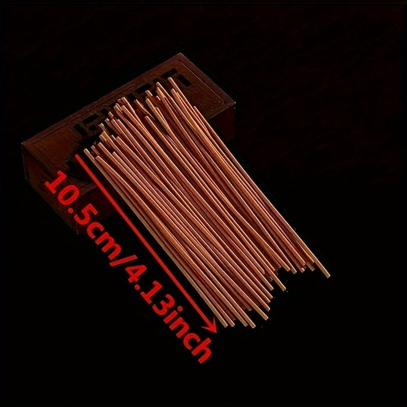 50 sticks of premium aromatic incense with natural wood scent, 13cm long, perfect for meditation and relaxation.