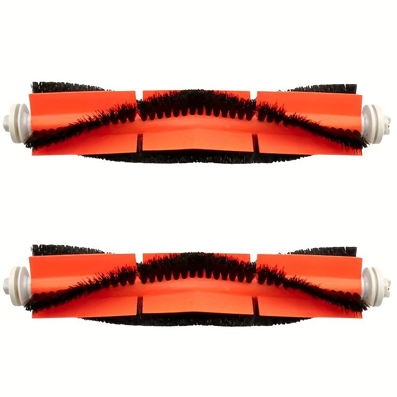 Get a pack of two main brush replacements designed for Roborock vacuums. These brushes are compatible with S4, S5, S6 series, and more models. Made from durable plastic, they are perfect for cleaning floors.