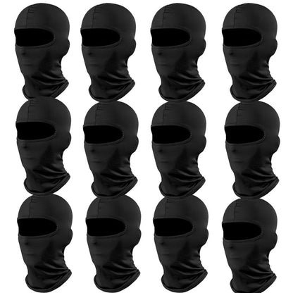 Women's Full Face Balaclava Masks - Set of 12, Ideal for Skiing and Cycling, Windproof, Breathable, and Warm, Stretchy Fit, Easy to Wash