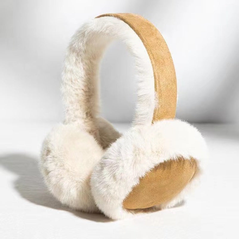 Stay Cozy with Our Bestselling 1pc Faux Fur Ear Muffs for Ultimate Winter Warmth, Perfect for Outdoor Cold Weather Protection, Made with Soft Plush Material and Fitted Suede for a Classic Look, Dry Clean Only Earmuffs