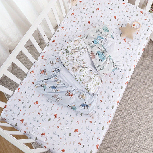 Breathable Elastic Fitted Bassinet Sheets for Baby Boys and Girls - Perfect for Oval and Rectangle Bassinets