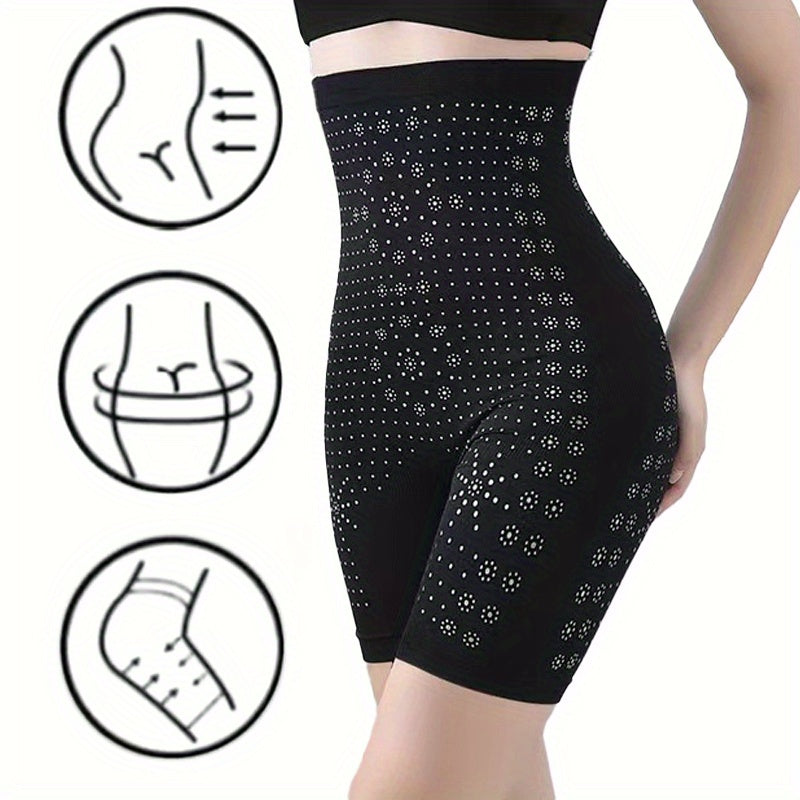 Women's 2-piece elastic high waist body shaper belt for all-season waist training during exercise.