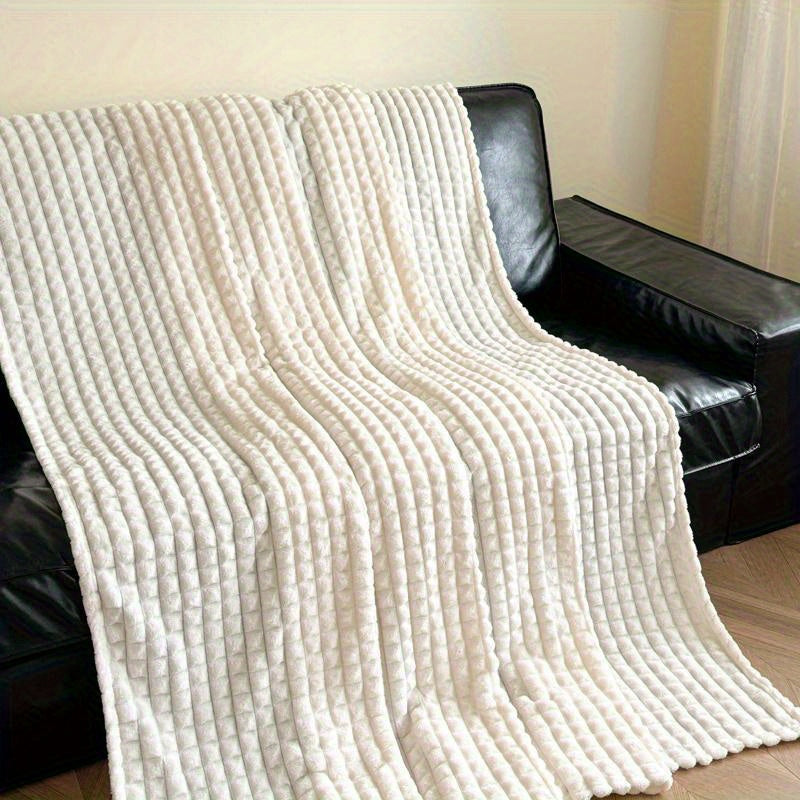 Stay Warm and Cozy with Our Latest Flannel Sofa Blanket Available in a Variety of Colors.