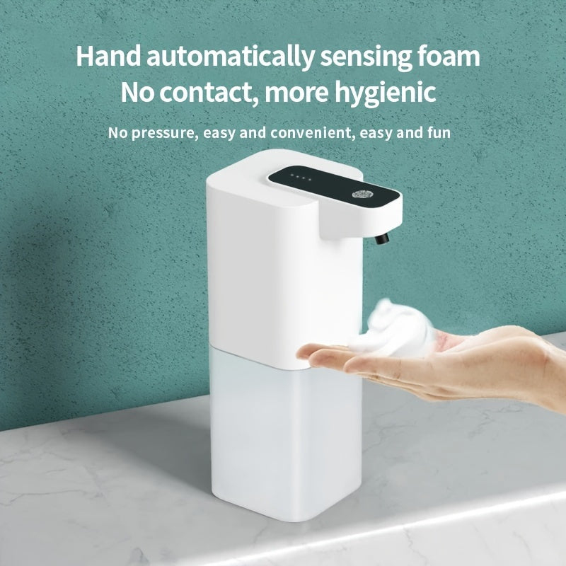 Touchless foaming hand soap dispenser - USB rechargeable, hygienic, and easy to use for home bathrooms. Perfect for gift decoration for Christmas or Halloween.