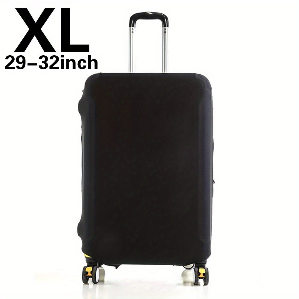 Stretchy polyester luggage cover protects 45.72-81.28 cm suitcases for both men and women.