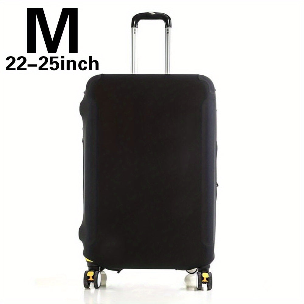 Stretchy polyester luggage cover protects 45.72-81.28 cm suitcases for both men and women.