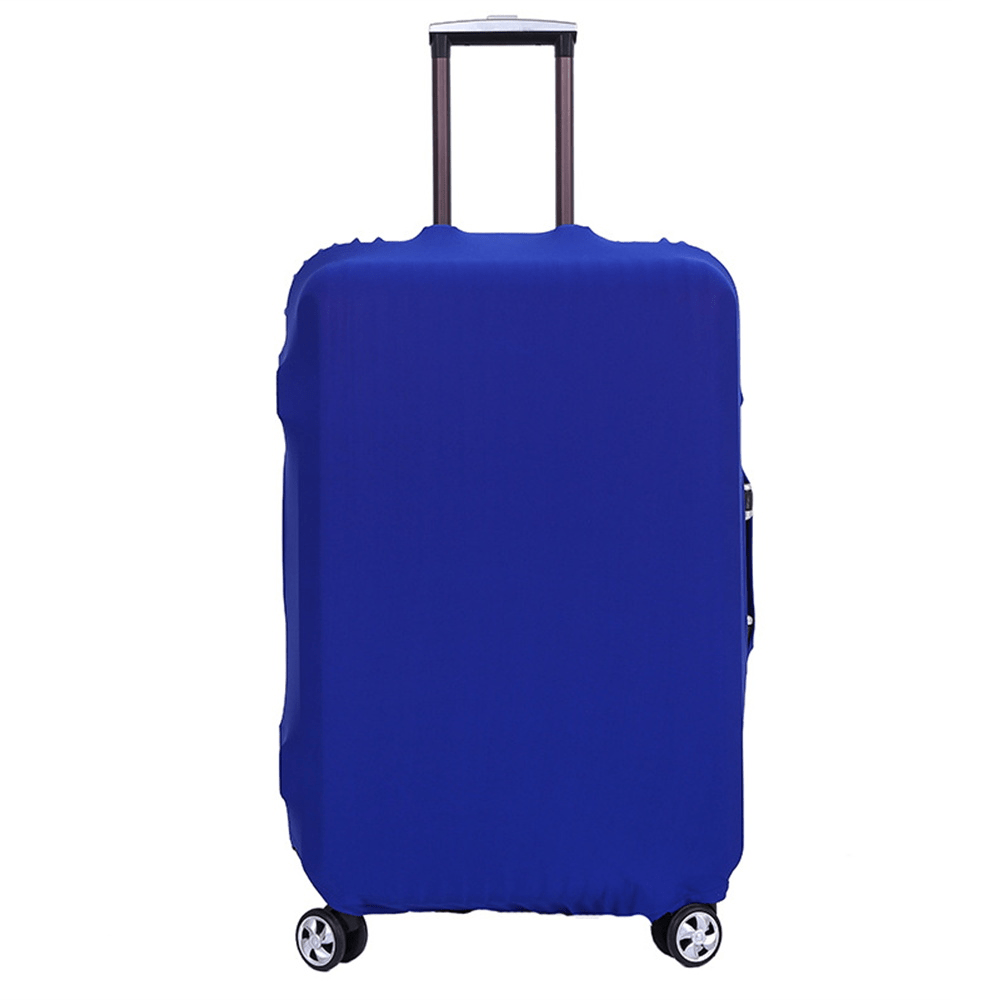 Stretchy polyester luggage cover protects 45.72-81.28 cm suitcases for both men and women.