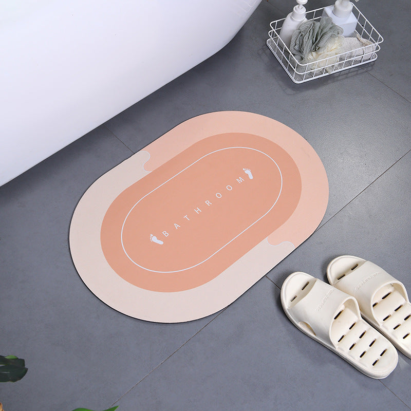 Soft Polyester Non-Slip Bathroom Mat Set - Decorative Floor Mats for Shower & Toilet Area, Machine Washable