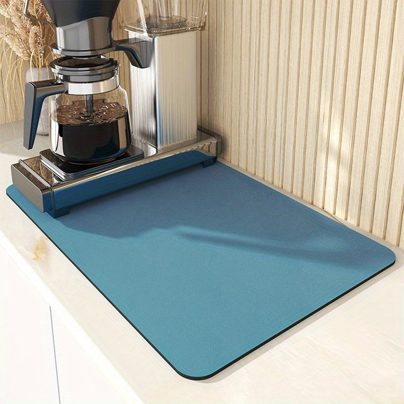 Non-Slip Coffee Maker Mat with High Absorbency - Rubber Coated Counter Protector for Espresso Machines & Kitchen Appliances, Christmas Decor, Easy to Clean