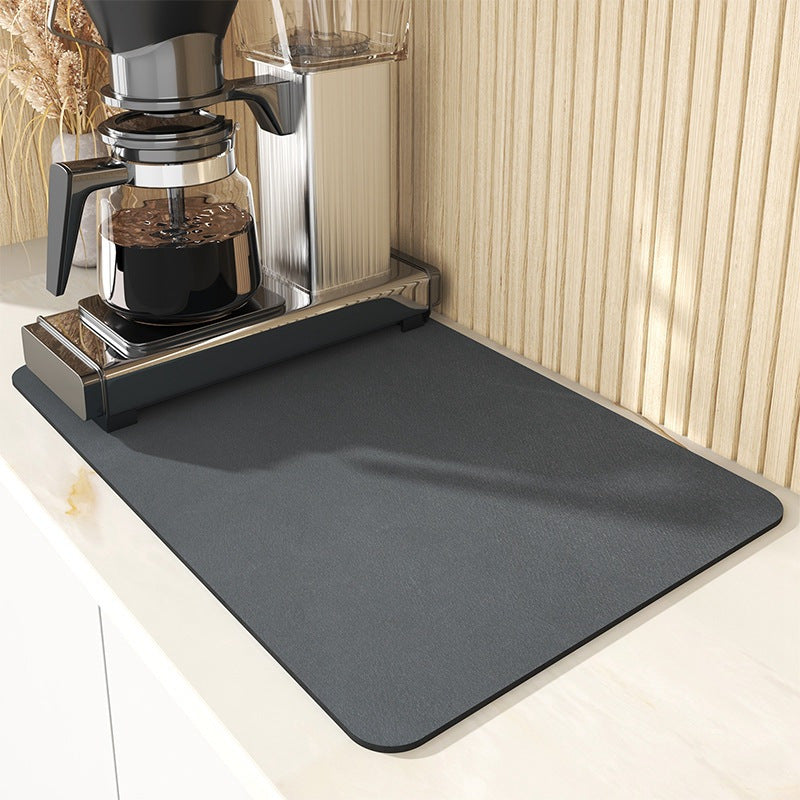 Non-Slip Coffee Maker Mat with High Absorbency - Rubber Coated Counter Protector for Espresso Machines & Kitchen Appliances, Christmas Decor, Easy to Clean