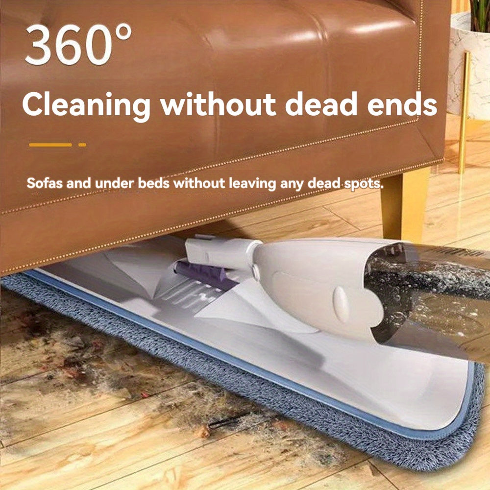 Set of Hands-Free Spray Mop - Made of Stainless Steel, Perfect for Cleaning Bedrooms, Living Rooms, Bathrooms, and Floors