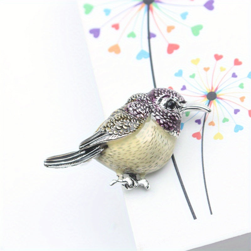 Vintage-Inspired Elegant Quail Enamel Brooch Pin - Perfect Gift for Friends & Family, Stylish Accessory