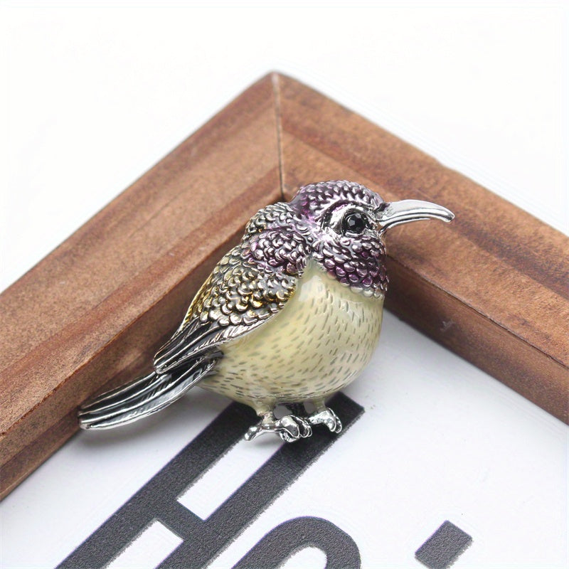 Vintage-Inspired Elegant Quail Enamel Brooch Pin - Perfect Gift for Friends & Family, Stylish Accessory