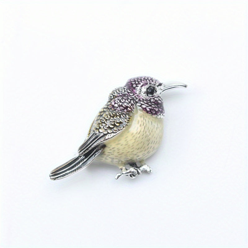 Vintage-Inspired Elegant Quail Enamel Brooch Pin - Perfect Gift for Friends & Family, Stylish Accessory