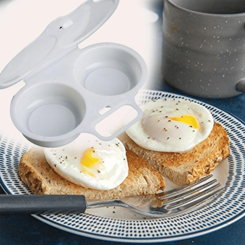 Egggenius Easy-Clean Microwave Egg Poacher & Omelette Maker - Perfect for Quick, Healthy Cooking in Kitchens & Restaurants