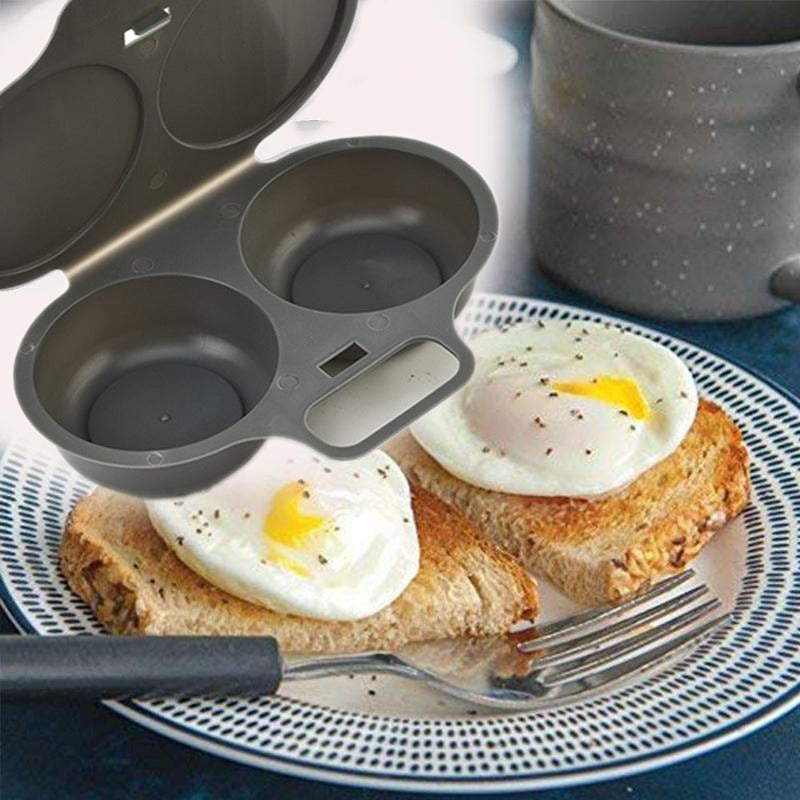 Egggenius Easy-Clean Microwave Egg Poacher & Omelette Maker - Perfect for Quick, Healthy Cooking in Kitchens & Restaurants