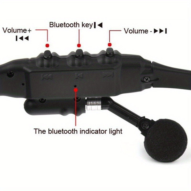 Ankriyul 2-in-1 glasses with built-in wireless earphone headset for sports and driving in black, featuring call control, rechargeable battery, and hands-free mic.