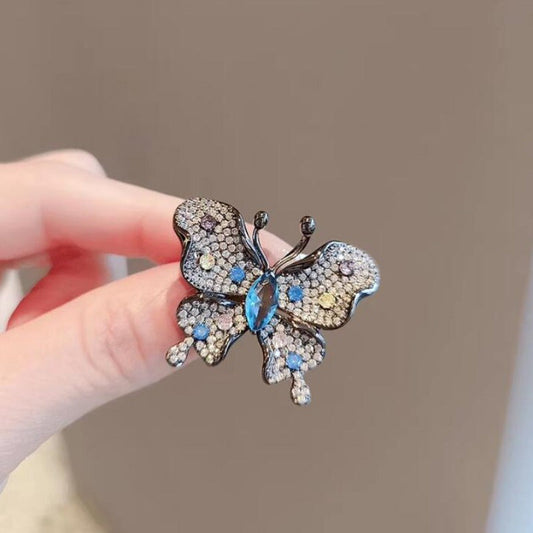 Stunning Butterfly Rhinestone Brooch - Elegant Women's Fashion Accessory Set of 2/3 - Made from High-End Alloy Material - Measures 3.7cm/1.46 inches