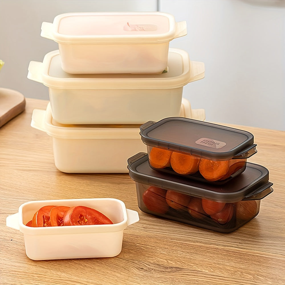 Set of 3 Microwave Safe Plastic Food Storage Containers - Versatile, Secure Clip-on Lid Closure, Square Design, Safe for Freezer and Microwave Use for Convenient Food Storage