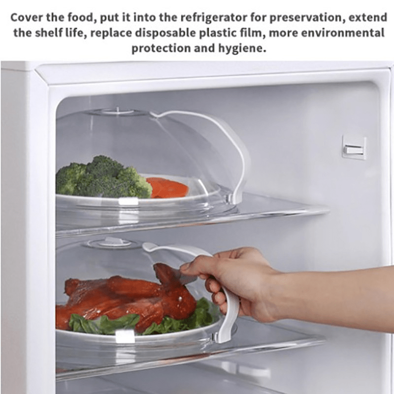 Two Reusable Microwave Splash Covers - Includes Two | Clear, Heat-Resistant, Sealed Food Covers for Kitchen Protection