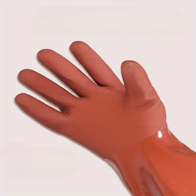 Long-lasting Waterproof Gloves for Men - Stab and Wear Resistant, Made of Thick PVC, Perfect for Kitchen, Bathroom, and Outdoor Activities. Secure Fit, Rubberized Grip, and Cut Resistant for Ultimate Kitchen Safety