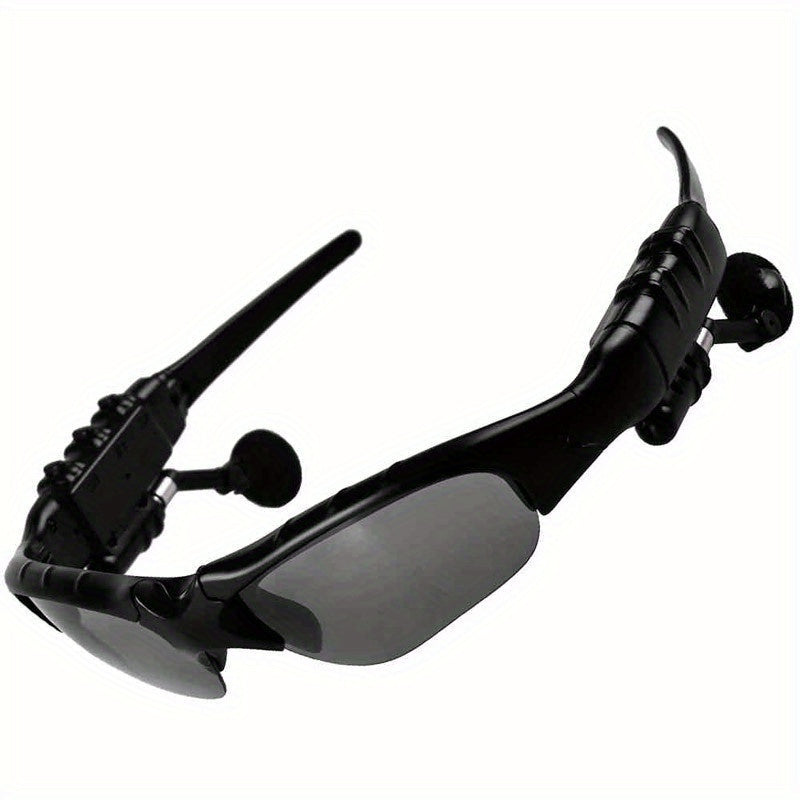 Wireless polarized fashion glasses with built-in mic and USB rechargeable feature. HiFi sound quality for music and calls, perfect for outdoor sports and driving. Comes with gift box.