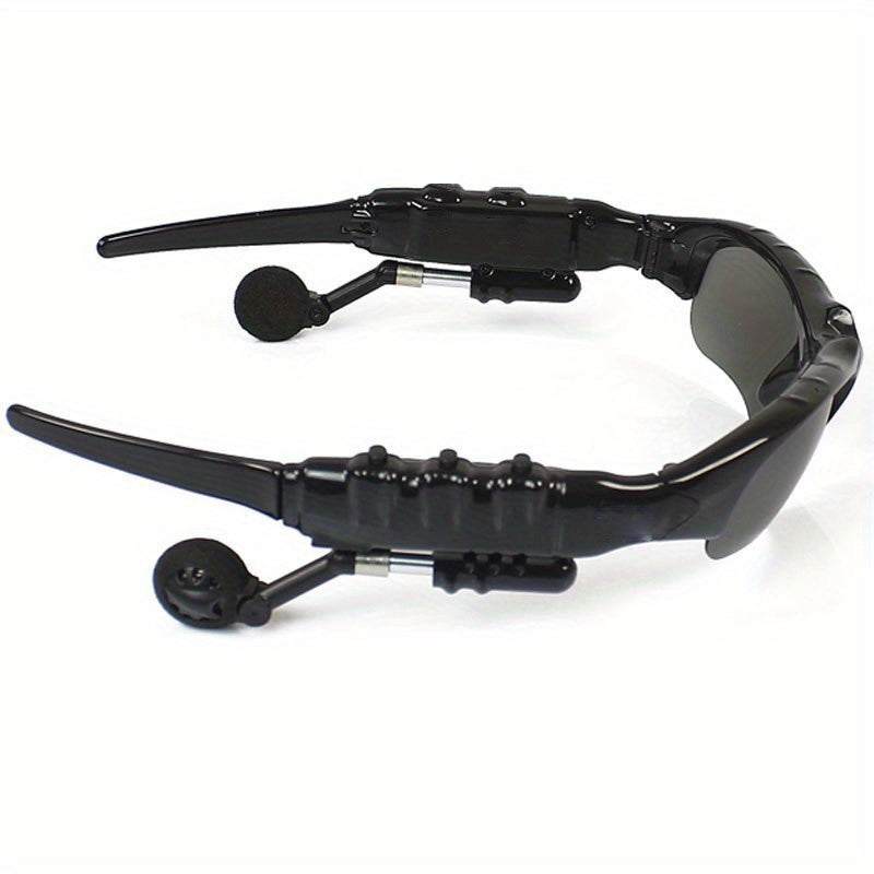 Wireless polarized fashion glasses with built-in mic and USB rechargeable feature. HiFi sound quality for music and calls, perfect for outdoor sports and driving. Comes with gift box.