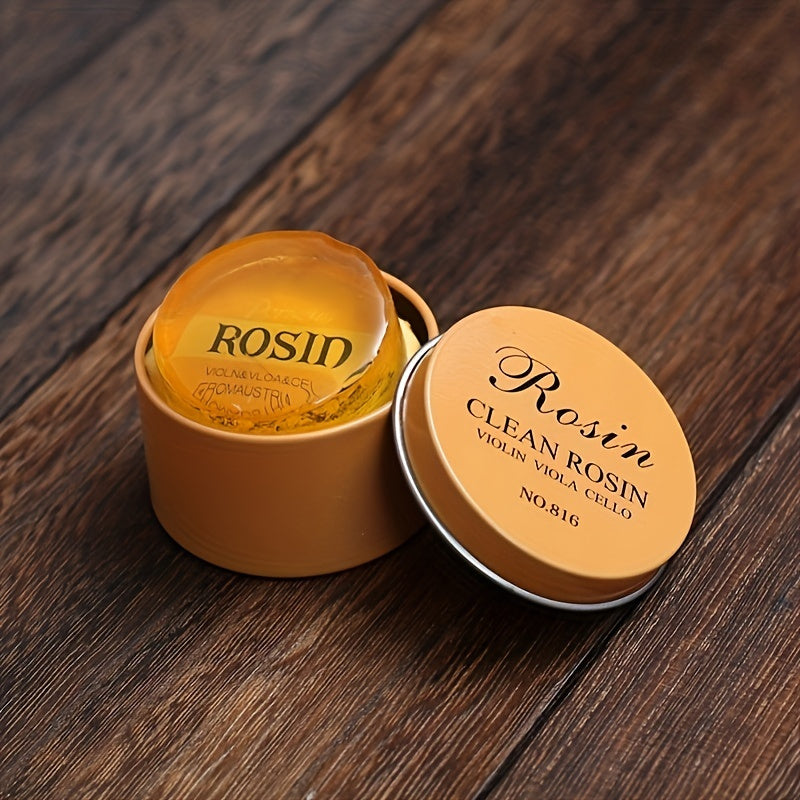 High-quality handmade rosin for violin and cello, reduces dust, improves sound and sensitivity, perfect for performances.