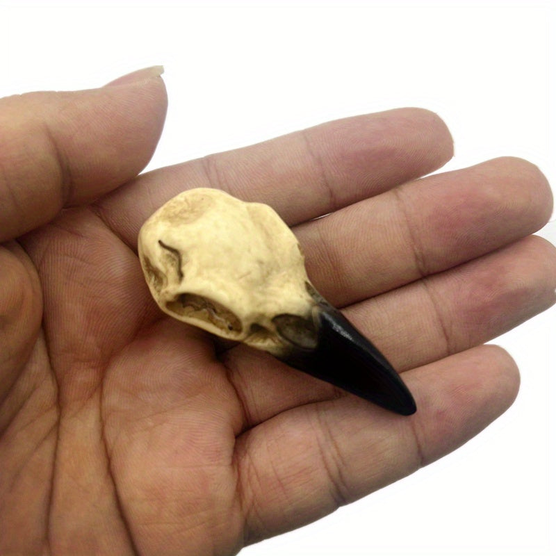 Vintage Gothic Crow Skull Brooch Pin - Resin Animal Skeleton Lapel Pin Perfect for Clothing Accessory