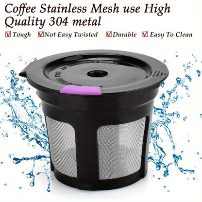 Get 3 out of 6 Reusable K CUPS from LivingAid that are compatible with Keurig Brewers 1.0 or 2.0. These Coffee Filters are made from Stainless Mesh and can be used as a solo filter replacement.