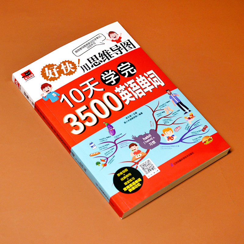 Rapidly learn 3500 English words in 10 days using Mind Map Chinese Version.