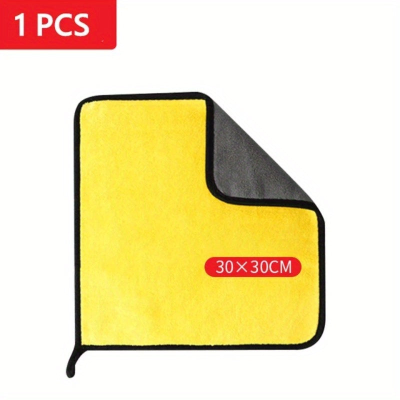 Large microfiber towel for washing and drying cars, ideal for car care detailing.