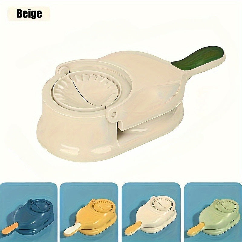 1 piece of the Dumpling Skin Machine, a 2-in-1 Creative Dumpling Machine for making dumplings at home. This Manual Corn Cake Machine also functions as a Dumpling Skin Dumpling Mold. It is a Dough Press Machine and Dumpling Press Machine that is perfect