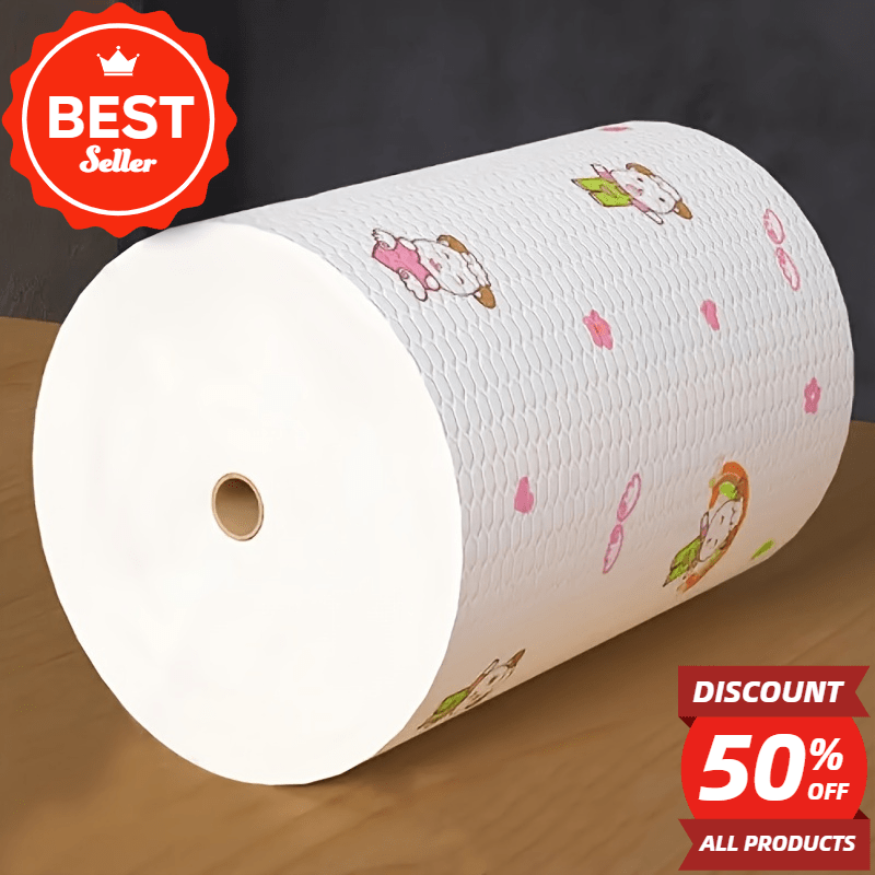 Premium Reusable & Washable Paper Towels Set - Exceptionally Absorbent, Non-Stick Oil Cleaning Cloths, Versatile and Long-lasting for Household Needs, Made from Recycled Materials