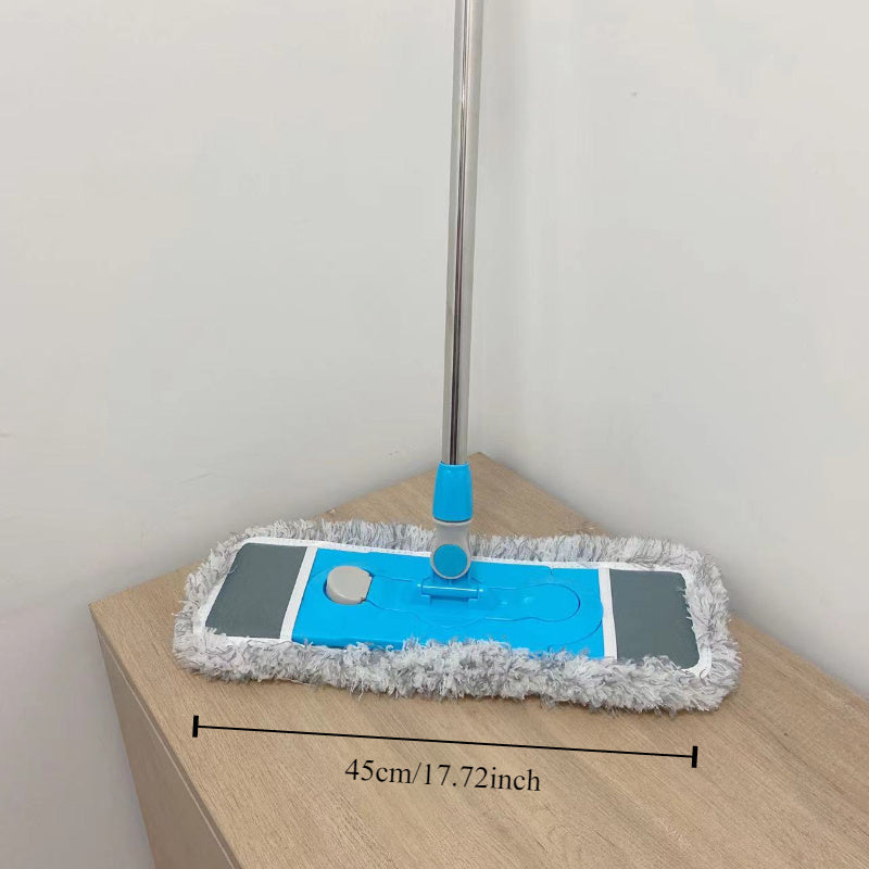 Effortlessly Clean With Our Large Flat Mop - Suitable for Wet and Dry Surfaces, Hands-Free Design Eliminates Wringing, Ideal for Any Room in the House - Removes Dust and Stains with Ease