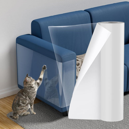 Easy-Apply Cat Scratch Guard - Self-adhesive furniture protector, safe for pets, no nails needed.