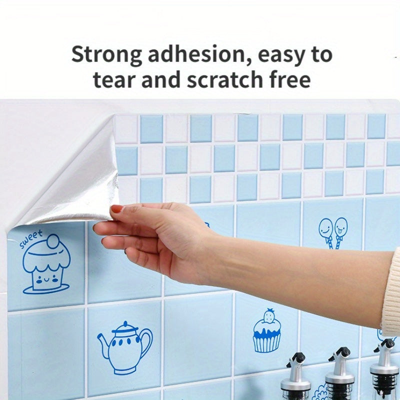 Waterproof Kitchen Protection Sticker Roll - Self-Adhesive, Oil-Resistant, Heat-Resistant For Stoves, Cabinets, Tiles, and More - Ideal Kitchen Supplies and Accessories