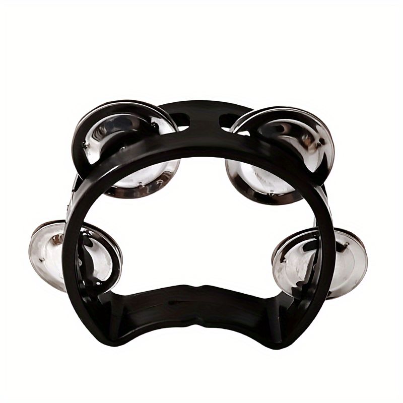 Vibrant tambourine with 4 bells - sturdy plastic percussion for all ages, great for events and music lovers.