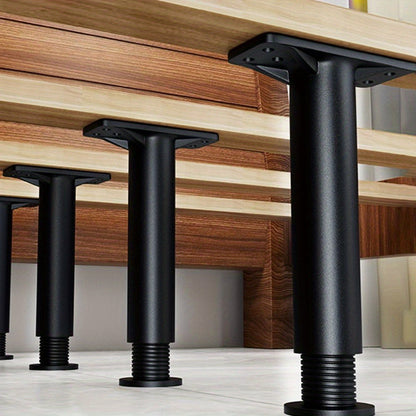 Sturdy Plastic-Footed Adjustable Steel Support Legs for Bed Frames, Sofa, and Tables - Built to Handle Heavy Usage