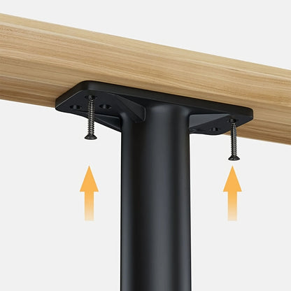 Sturdy Plastic-Footed Adjustable Steel Support Legs for Bed Frames, Sofa, and Tables - Built to Handle Heavy Usage