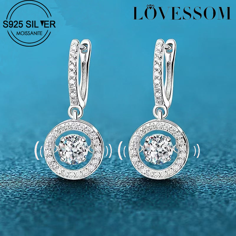 Add a touch of elegance with the LOVESSOM Stunning 0.5 Carat Moissanite Stud Earrings - crafted with 925 Sterling Silver. The perfect gift for birthdays, anniversaries, Valentine's Day, or Mother's Day, complete with a gift box.