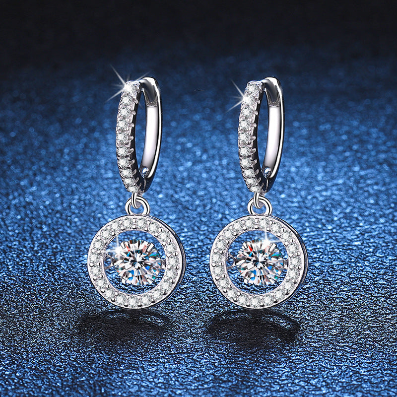 Add a touch of elegance with the LOVESSOM Stunning 0.5 Carat Moissanite Stud Earrings - crafted with 925 Sterling Silver. The perfect gift for birthdays, anniversaries, Valentine's Day, or Mother's Day, complete with a gift box.