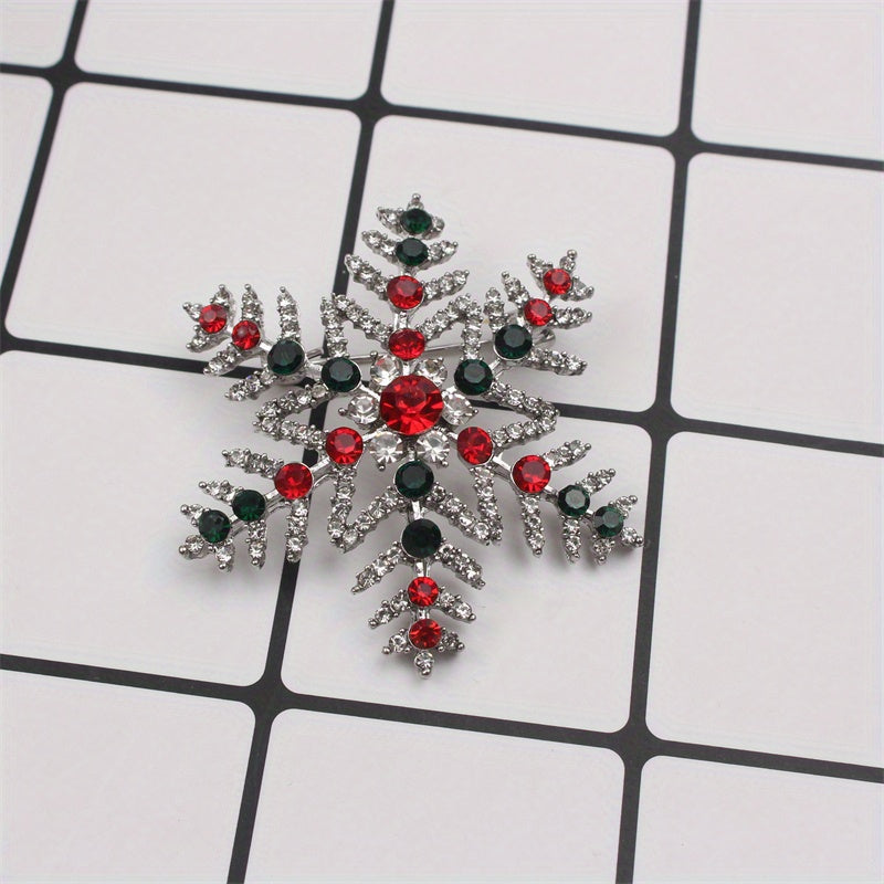 Upgrade your style with this exquisite Luxury Rhinestone Snowflake Brooch Pin. Perfect for adding a touch of elegance to your party attire or as a festive decoration for your clothing, bags, and hats. Elevate your personal style with its sparkling charm