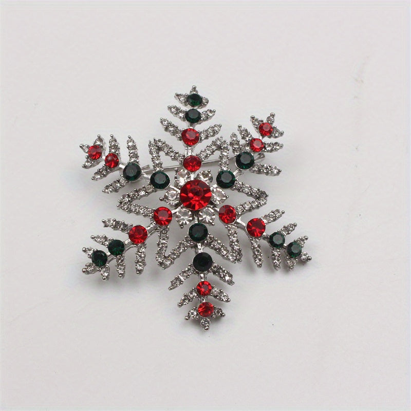 Upgrade your style with this exquisite Luxury Rhinestone Snowflake Brooch Pin. Perfect for adding a touch of elegance to your party attire or as a festive decoration for your clothing, bags, and hats. Elevate your personal style with its sparkling charm