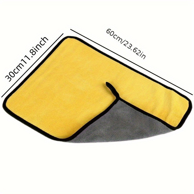 Multi-purpose Microfiber Cleaning Cloths - Ideal for Car and Home - Features a Contemporary, Lightweight Design in an Oblong Shape - Perfect for Use in Living Rooms, Bedrooms, and Bathrooms - Double-Sided and Thickened for Maximum Absorbency - Great for