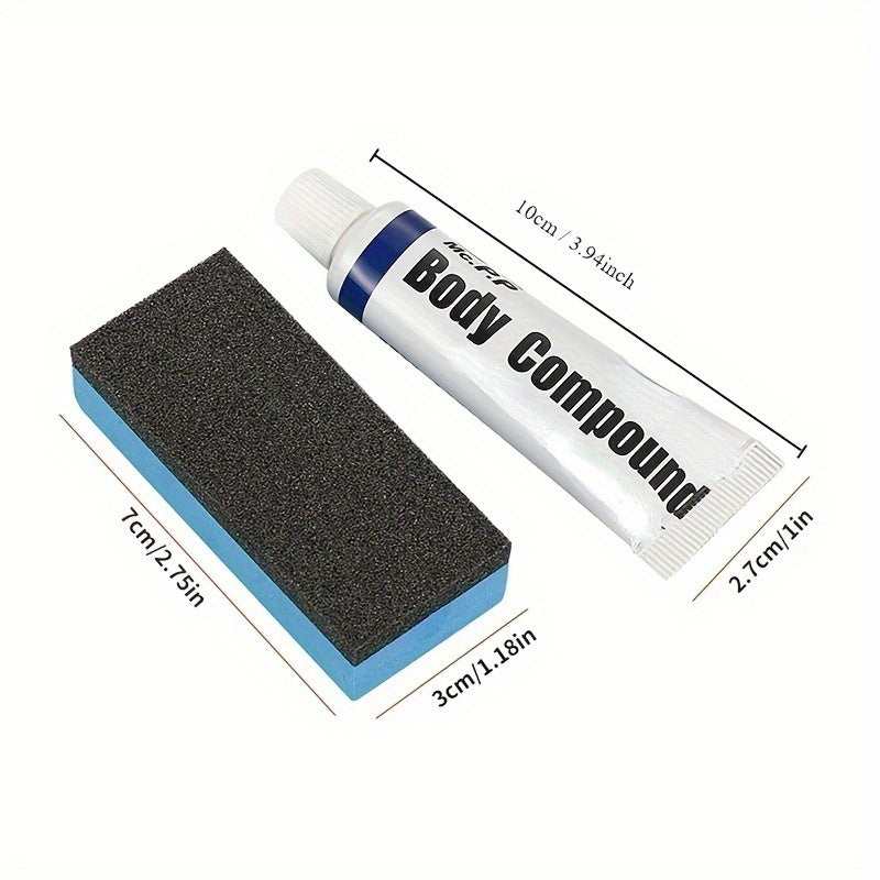 Car body compound paste set for scratch removal, paint care, auto polishing, and grinding.