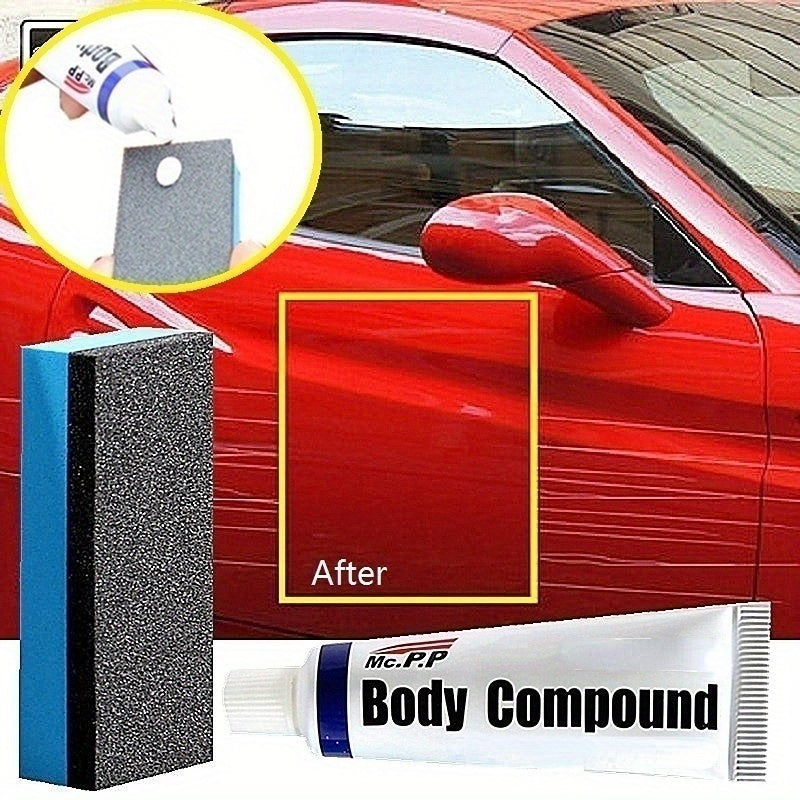 Car body compound paste set for scratch removal, paint care, auto polishing, and grinding.