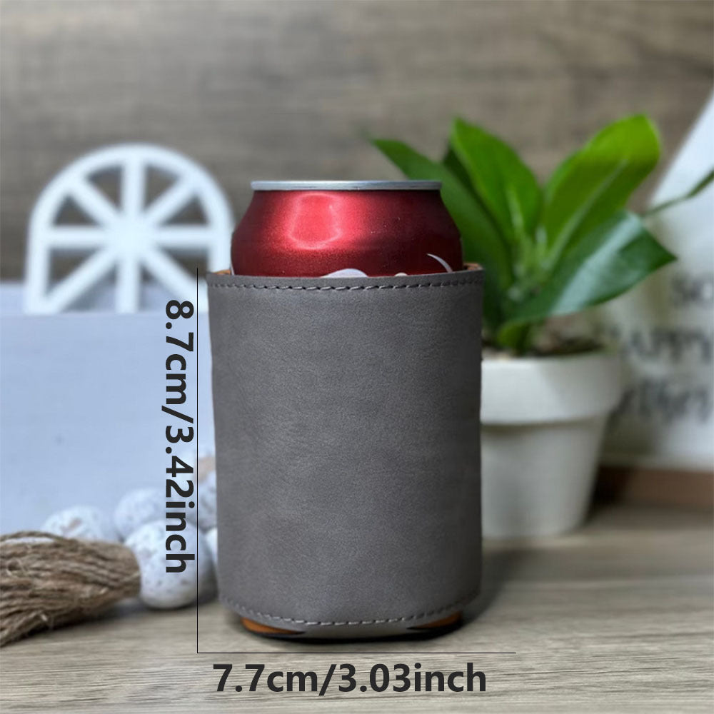 Personalized laser-engraved cooler holder for groomsmen and Him