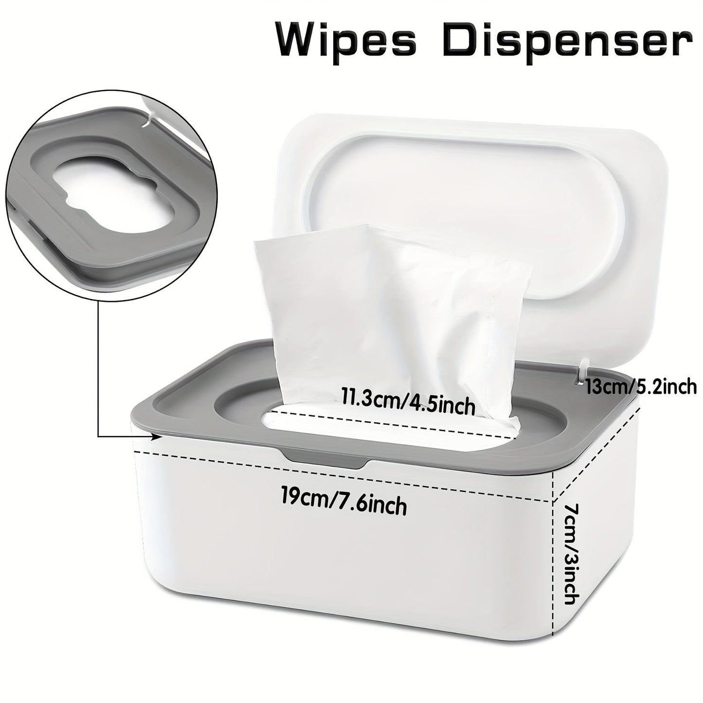 Easy-to-Use Wet Wipe Dispenser Designed for Adults 14+, Features One-Handed Operation, Non-Slip Base, Compatible with a Variety of Paper Towels