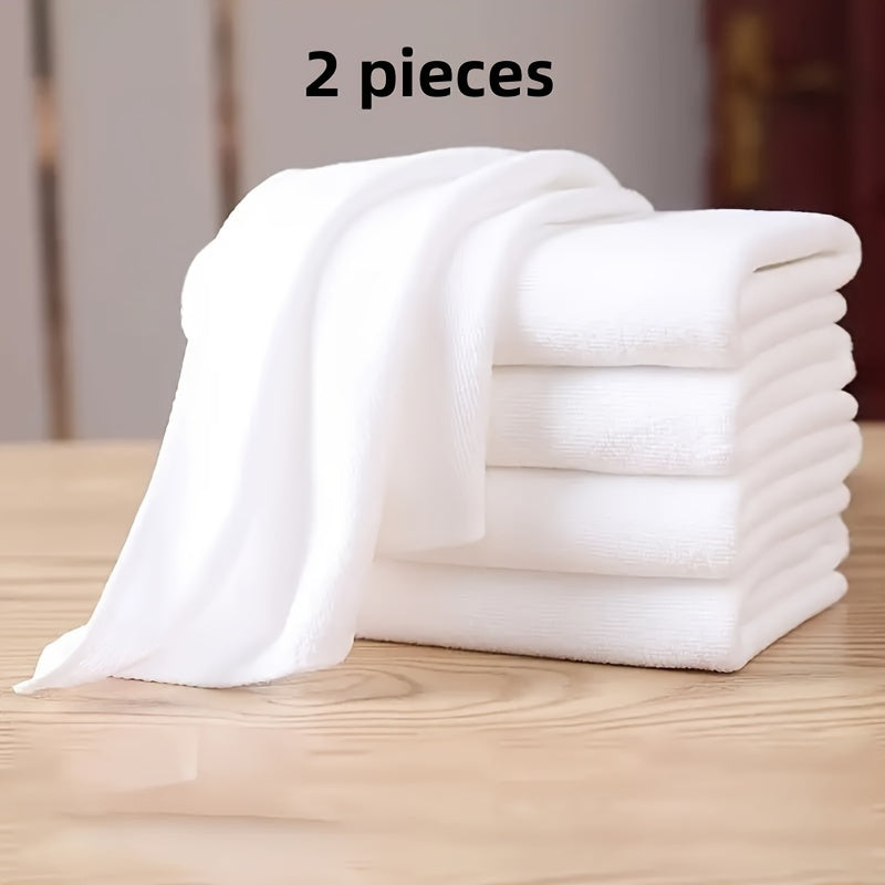 2 Ultra-Soft Microfiber Hand Towels - Quick-Dry, Absorbent, and Super Soft for Face and Bathroom